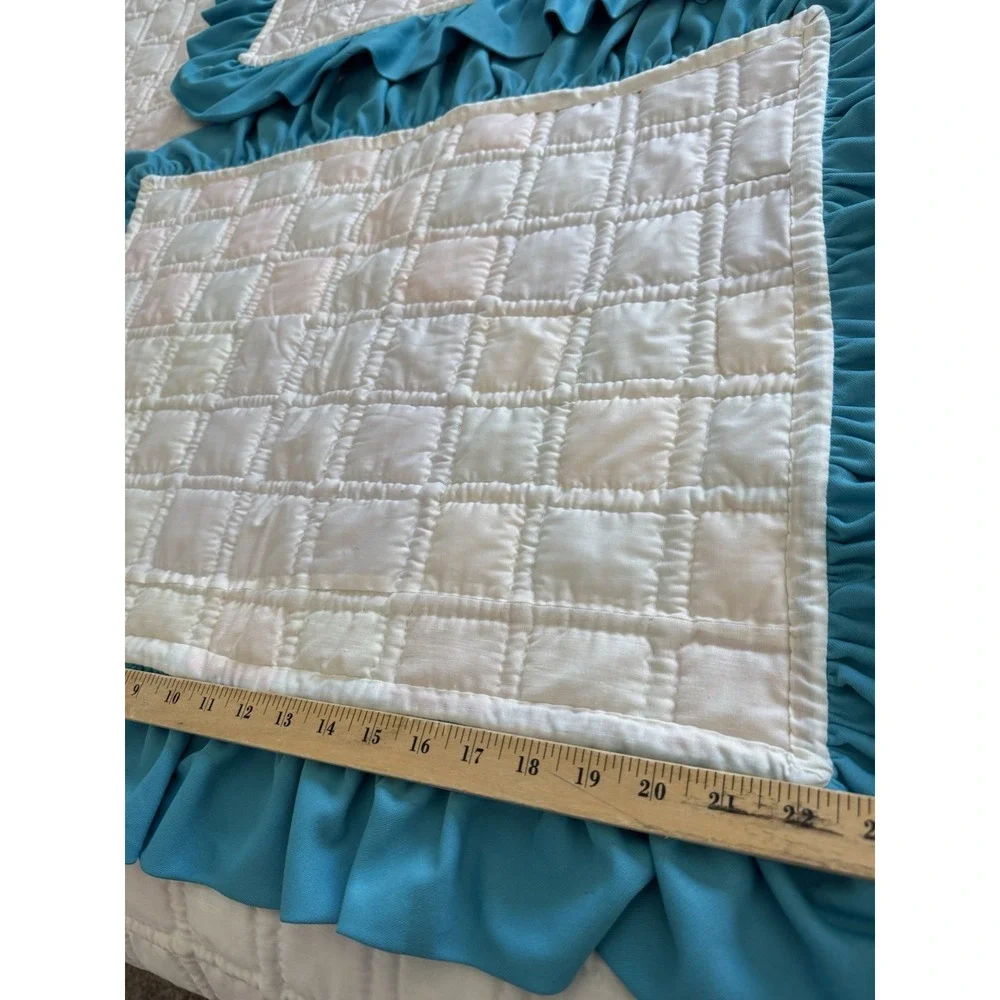 Vintage Quilt Polyester Patchwork 83 X 90